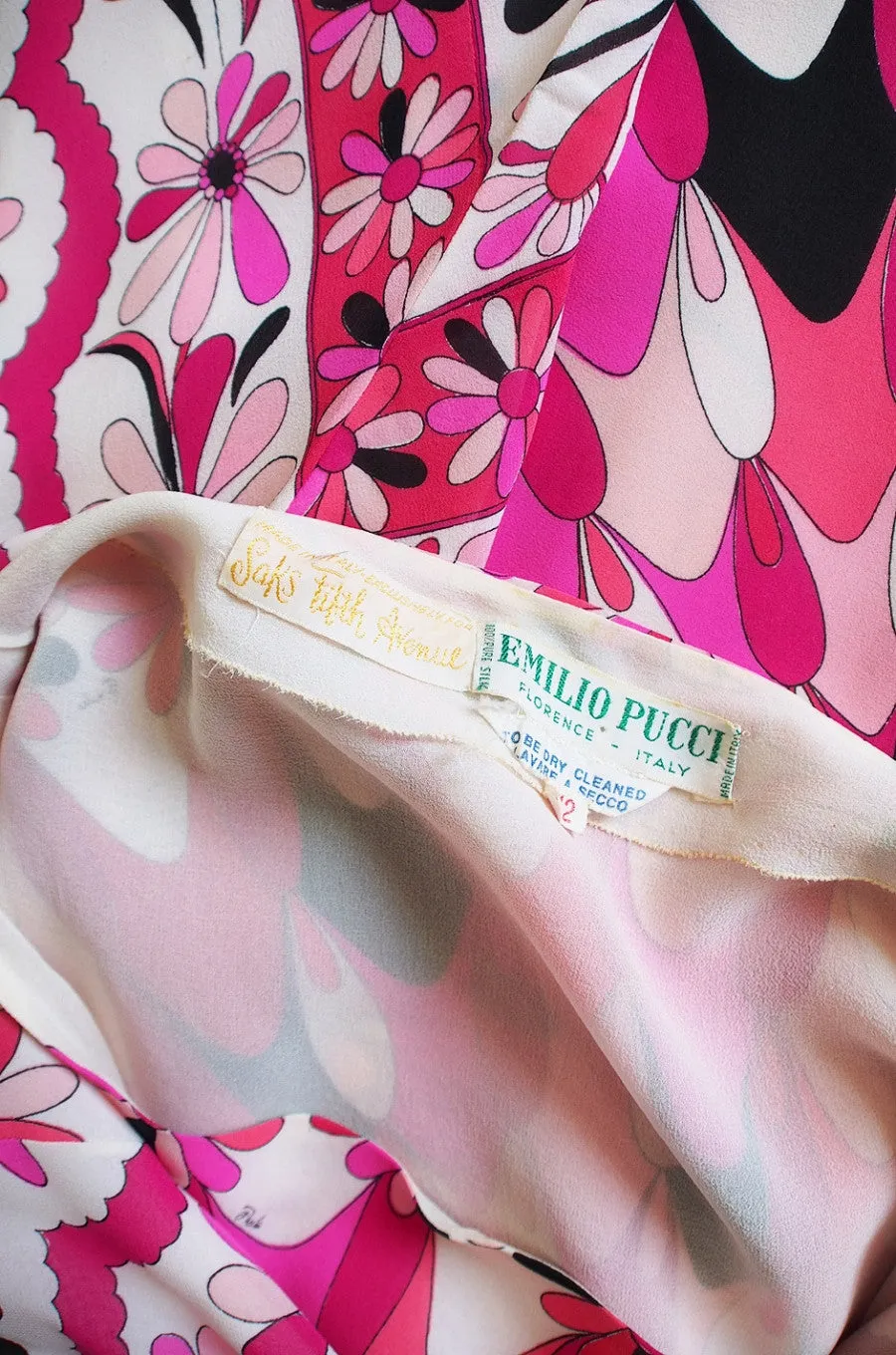 1960s Rare Emilio Pink Pucci Caped Top & Pant Set