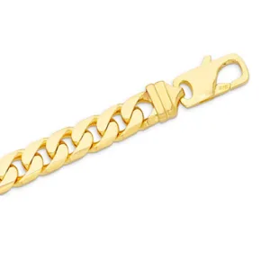 9ct Yellow Gold Flat Curb Necklace