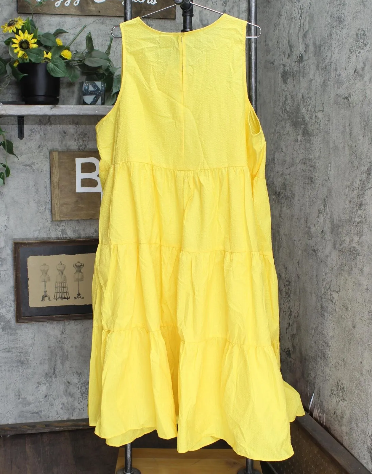 A New Day Women's Plus Size Sleeveless Tiered Dress 567723