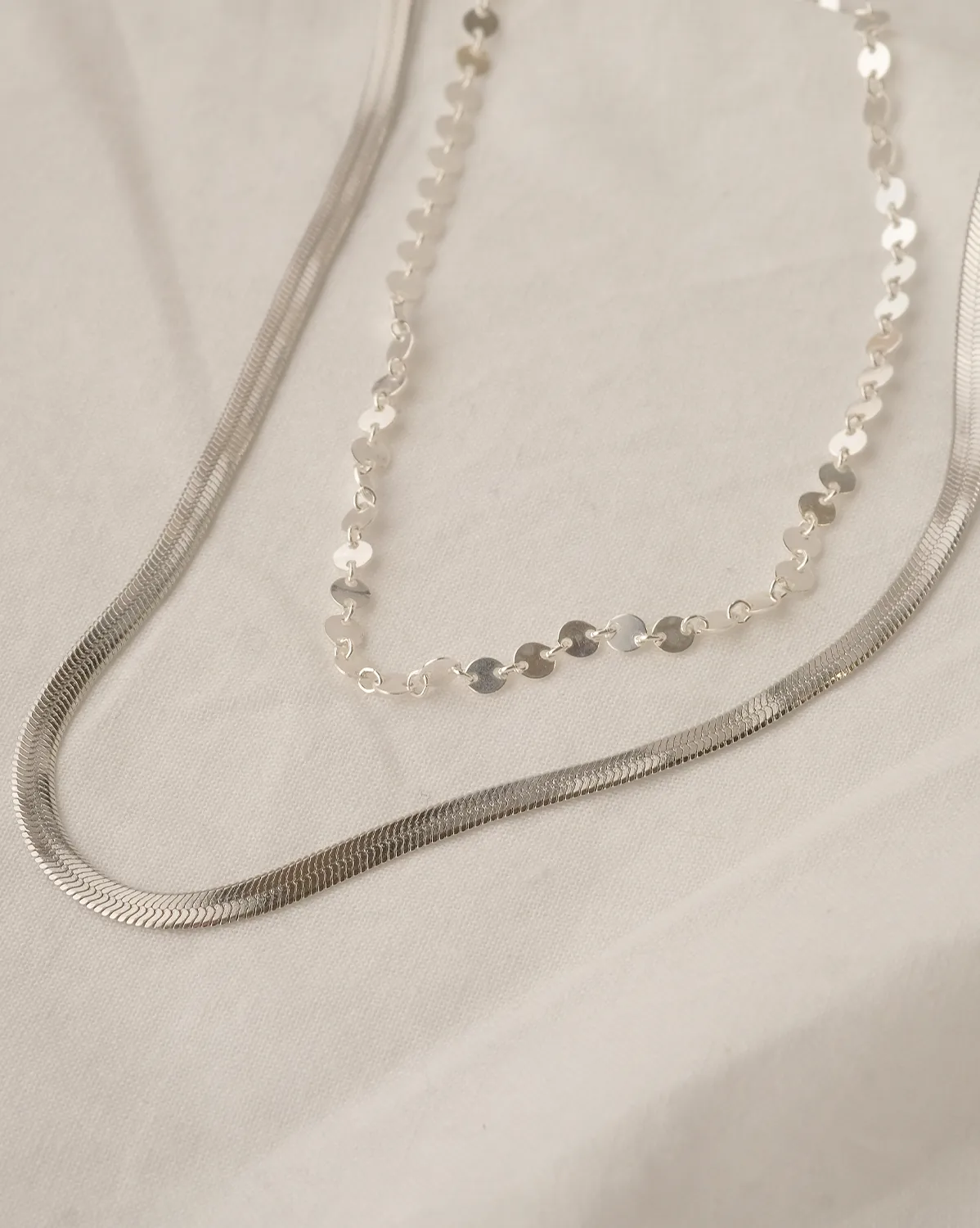 Adelina Flat Choker Necklace - Sterling Silver