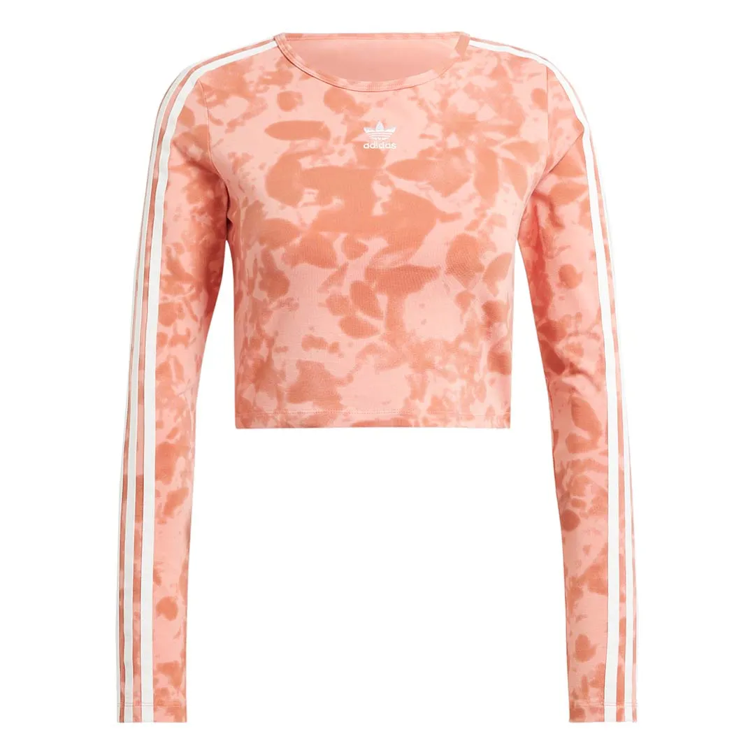 adidas Women AOP 3-Stripes Crop Top | IY0779