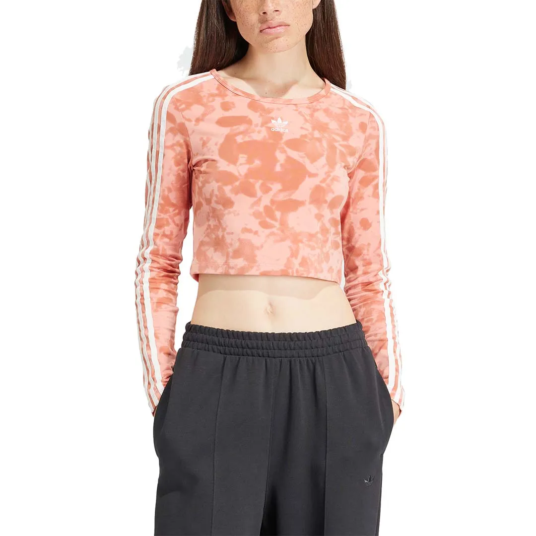 adidas Women AOP 3-Stripes Crop Top | IY0779