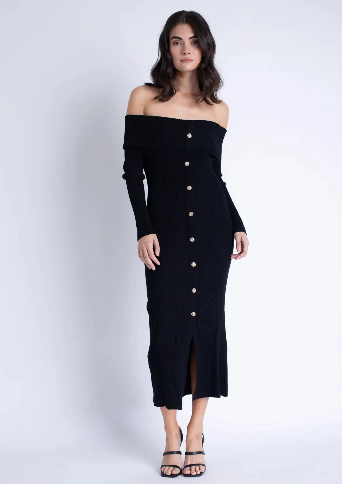 ALANA KNIT MIDI DRESS 111324
