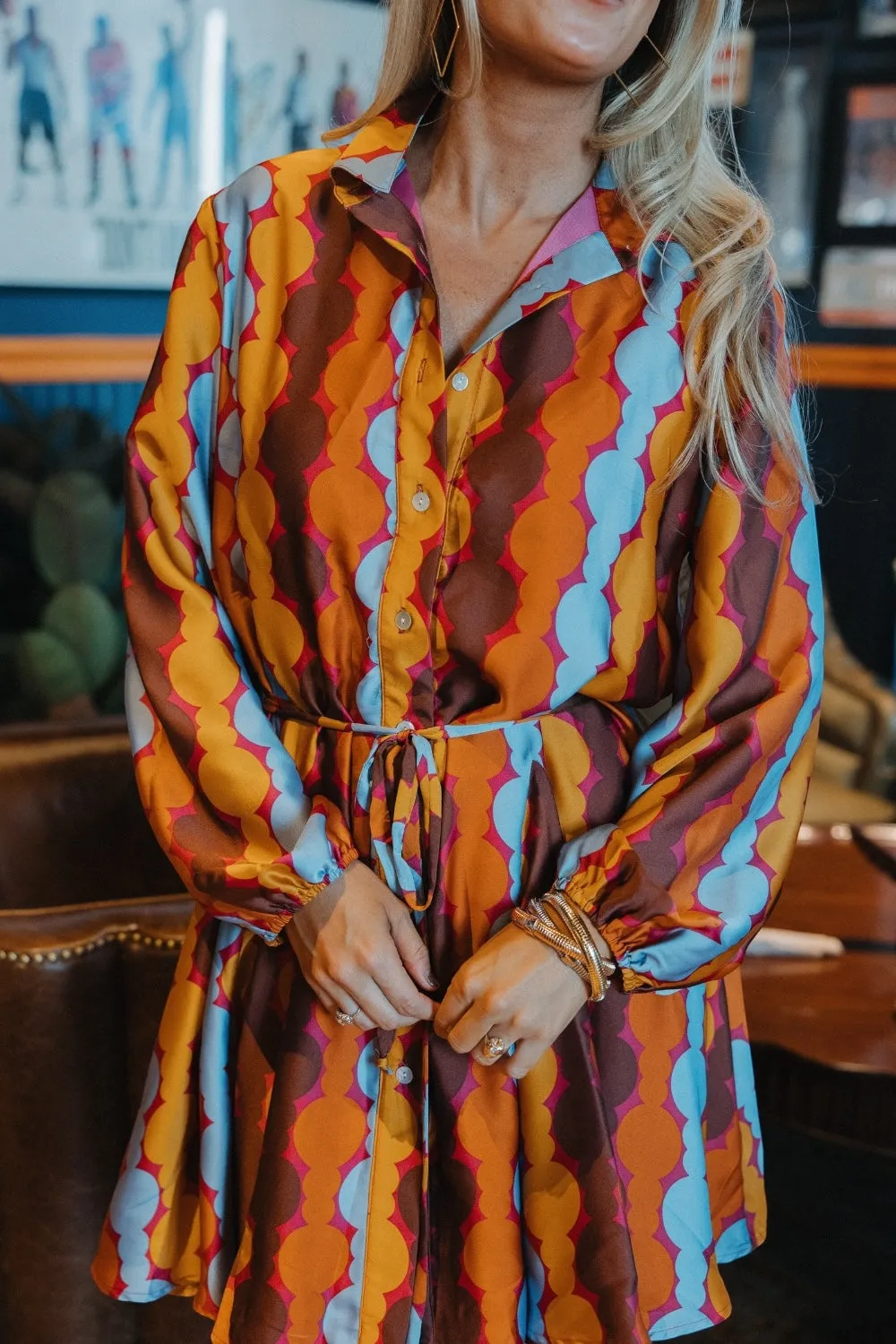 Alexis Hopeless Romantic Button Down Shirt Dress (S-3XL)