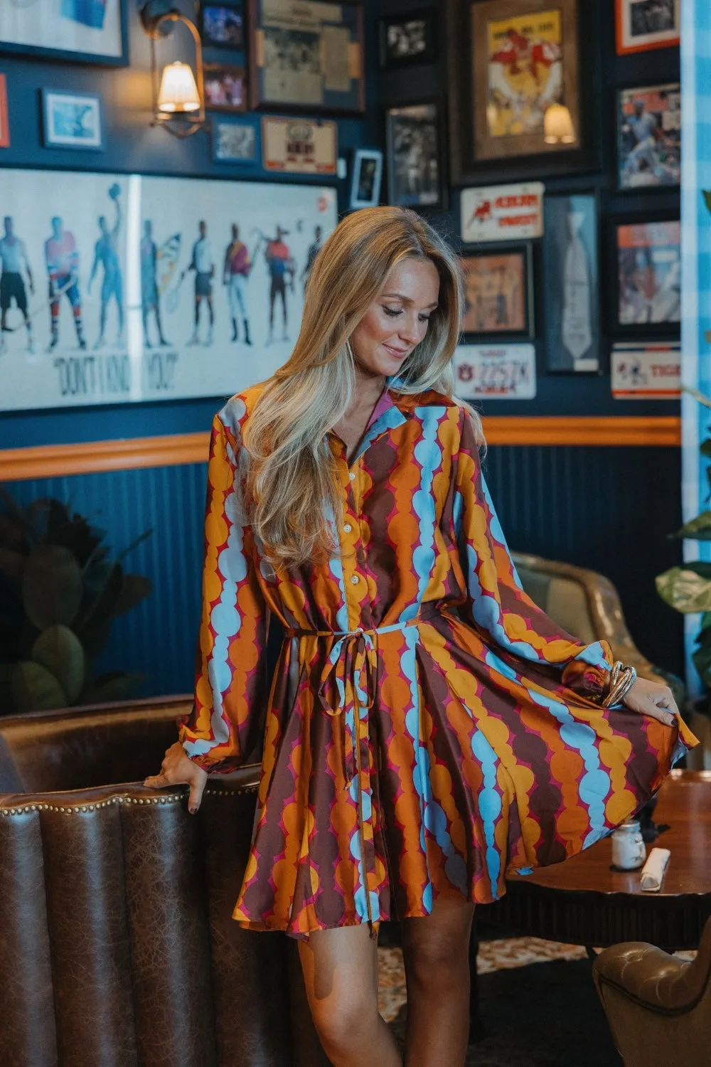 Alexis Hopeless Romantic Button Down Shirt Dress (S-3XL)