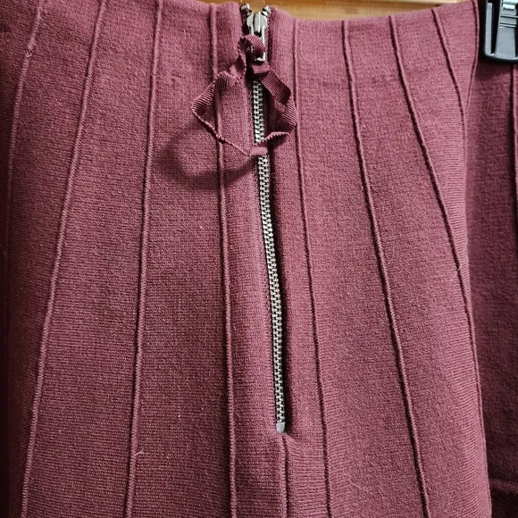 Anthropologie Knitted &amp; Knotted Plum Petals Skirt