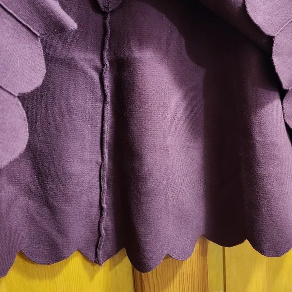 Anthropologie Knitted &amp; Knotted Plum Petals Skirt