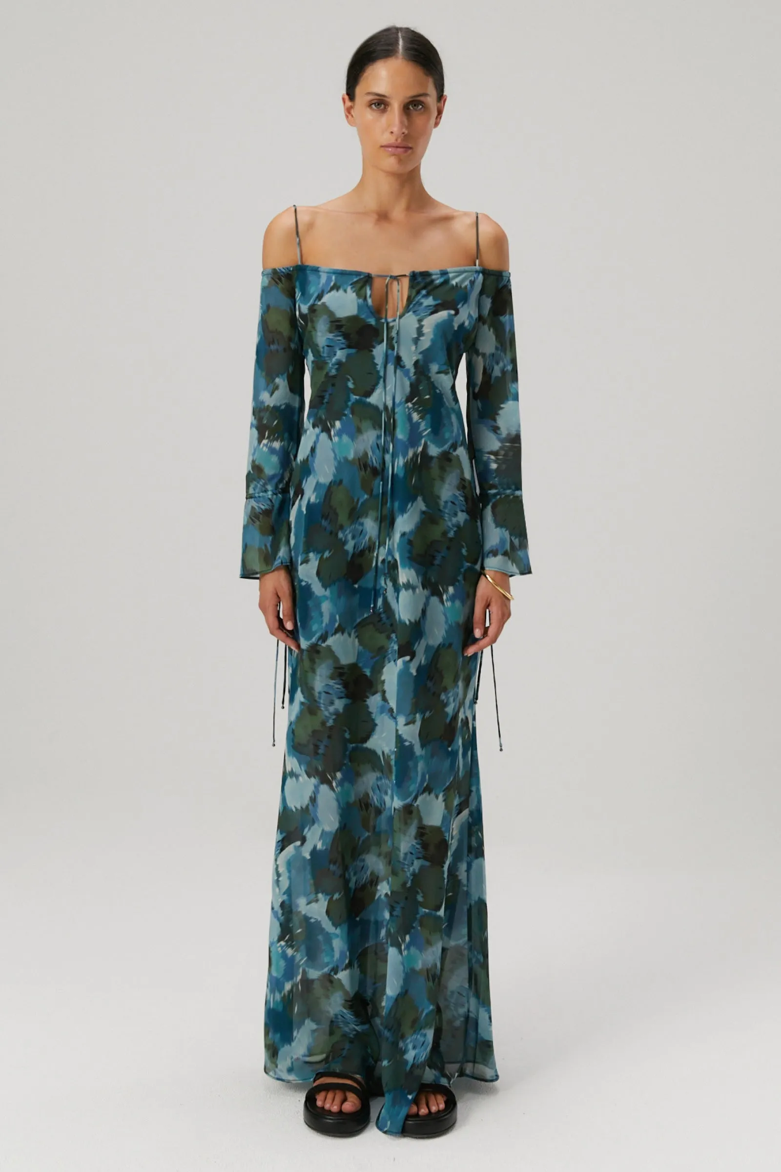 ARACELY GEORGETTE MAXI DRESS