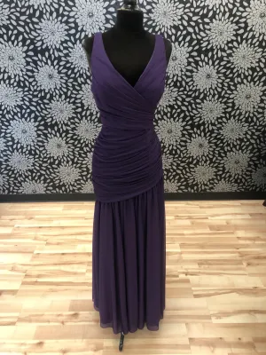 Aubergine Deep Plunge Gown