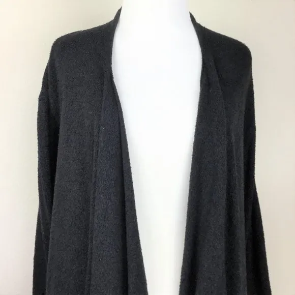 Barefoot Dreams Black Bamboo Chic Lite Cardigan l/xl