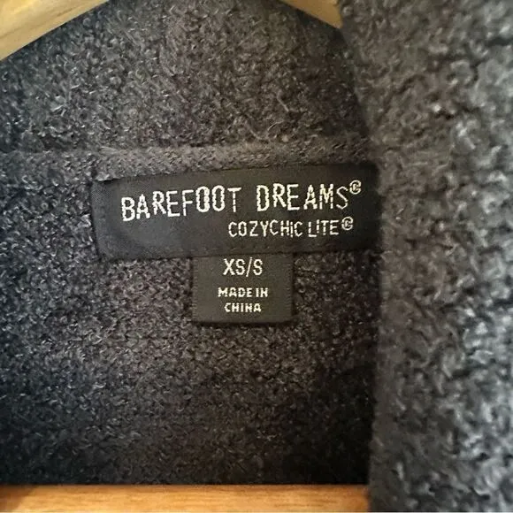 Barefoot Dreams CozyChic Lite Circle Cardigan in Carbon Size XS/S