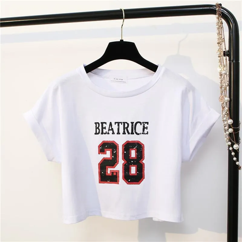 'BEATRICE 28' Crop T-Shirt