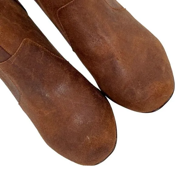 Betsey Johnson Jensen Leather Chestnut Brown Bootie Boots