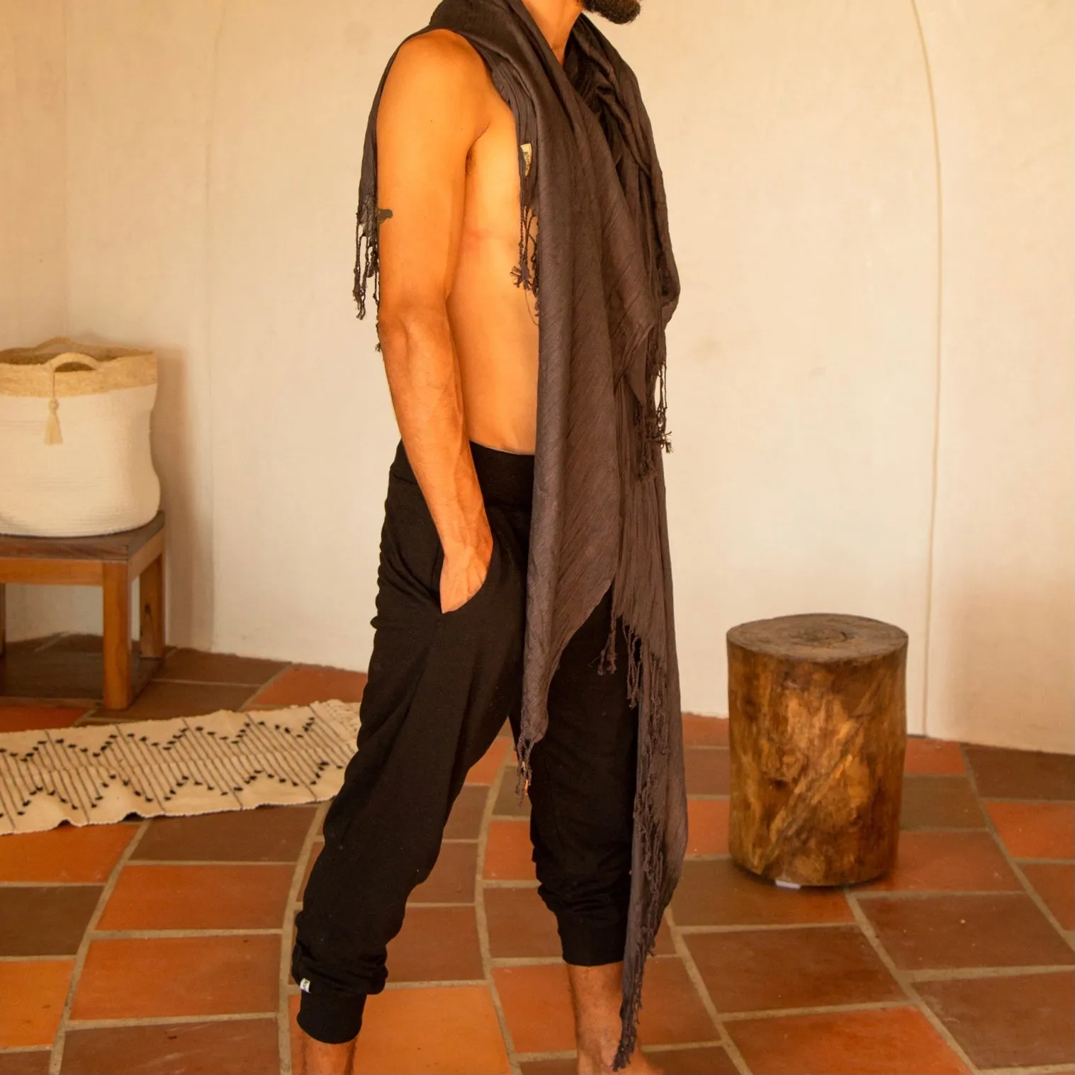 Black Skinny Wander Pant | Him