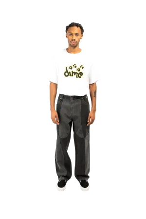 Blocked Relaxed Denim Pants