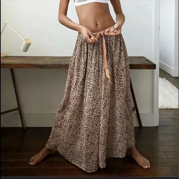 BNWOT Free People Sleepin In Pant black combo XS