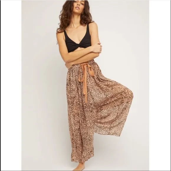 BNWOT Free People Sleepin In Pant black combo XS