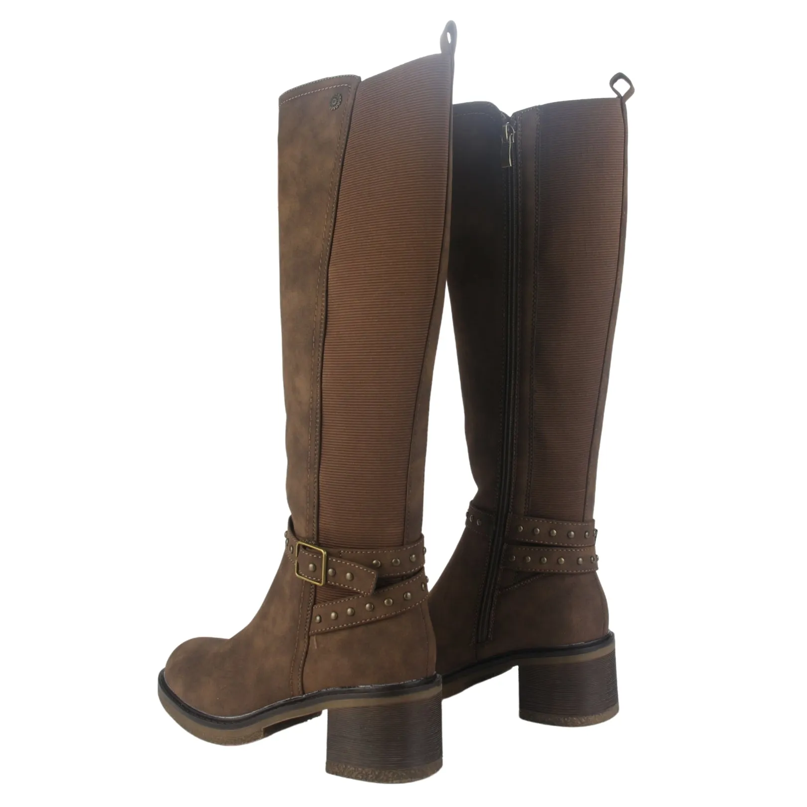 Bota Chalada Mujer Crepe-10 café Casual