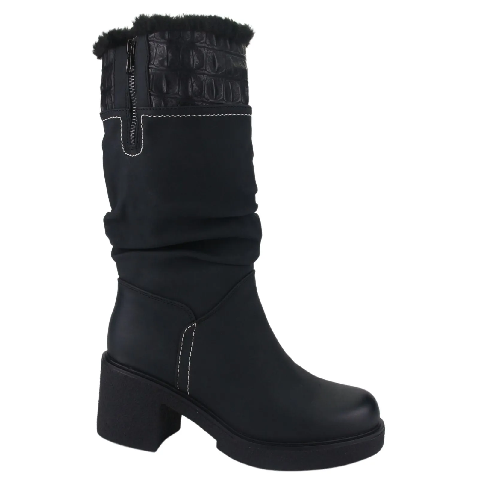 Bota Chalada Mujer Utility-1 Negro Casual