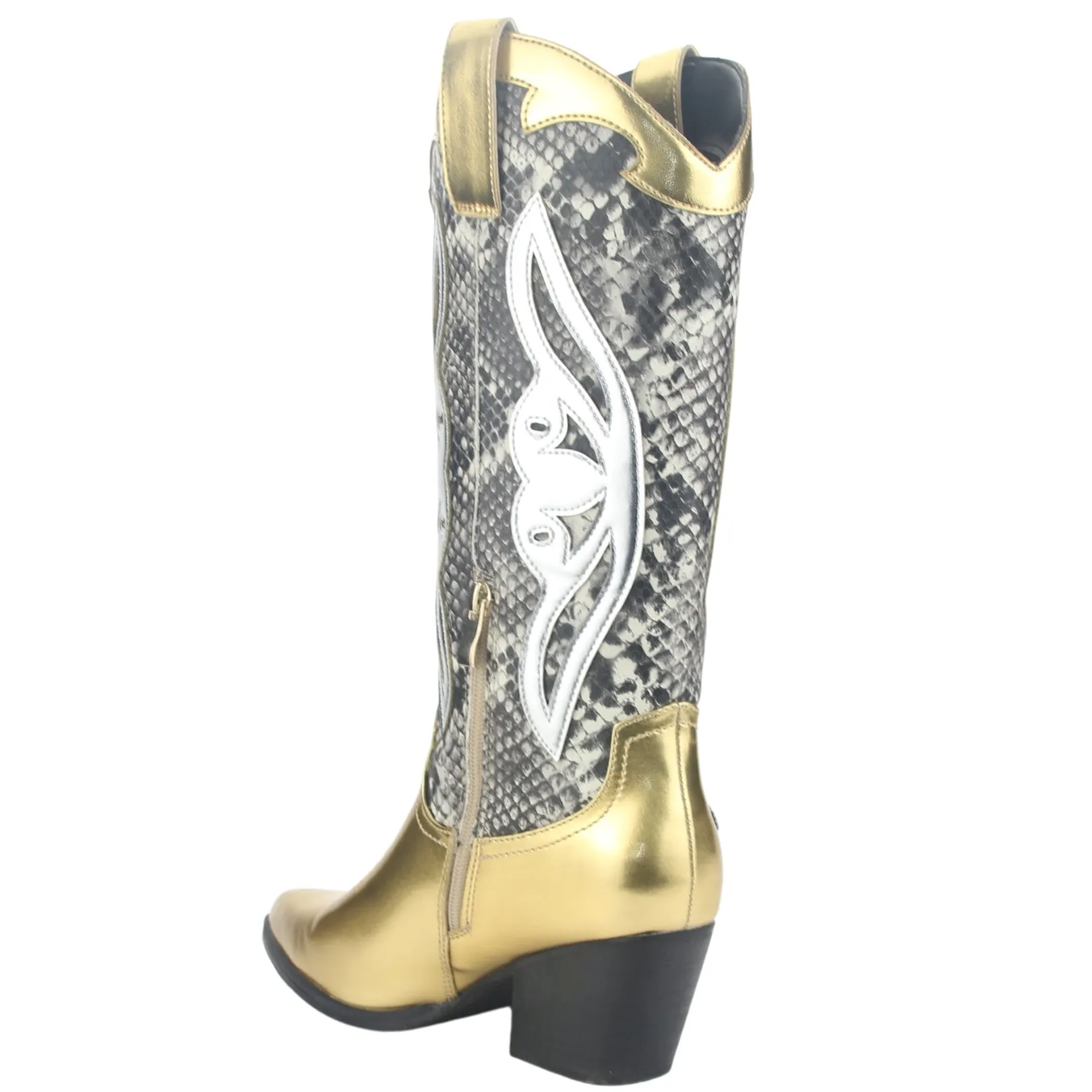 Bota Chalada Mujer Westnew-1 Dorado Casual