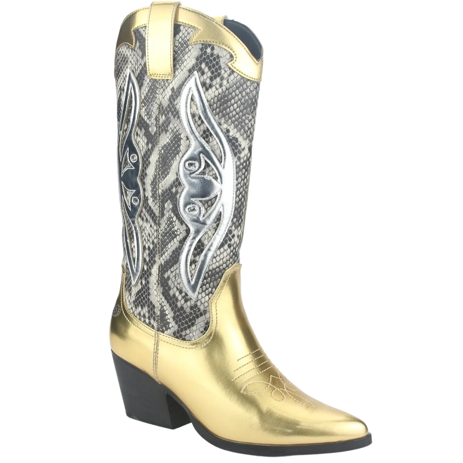 Bota Chalada Mujer Westnew-1 Dorado Casual