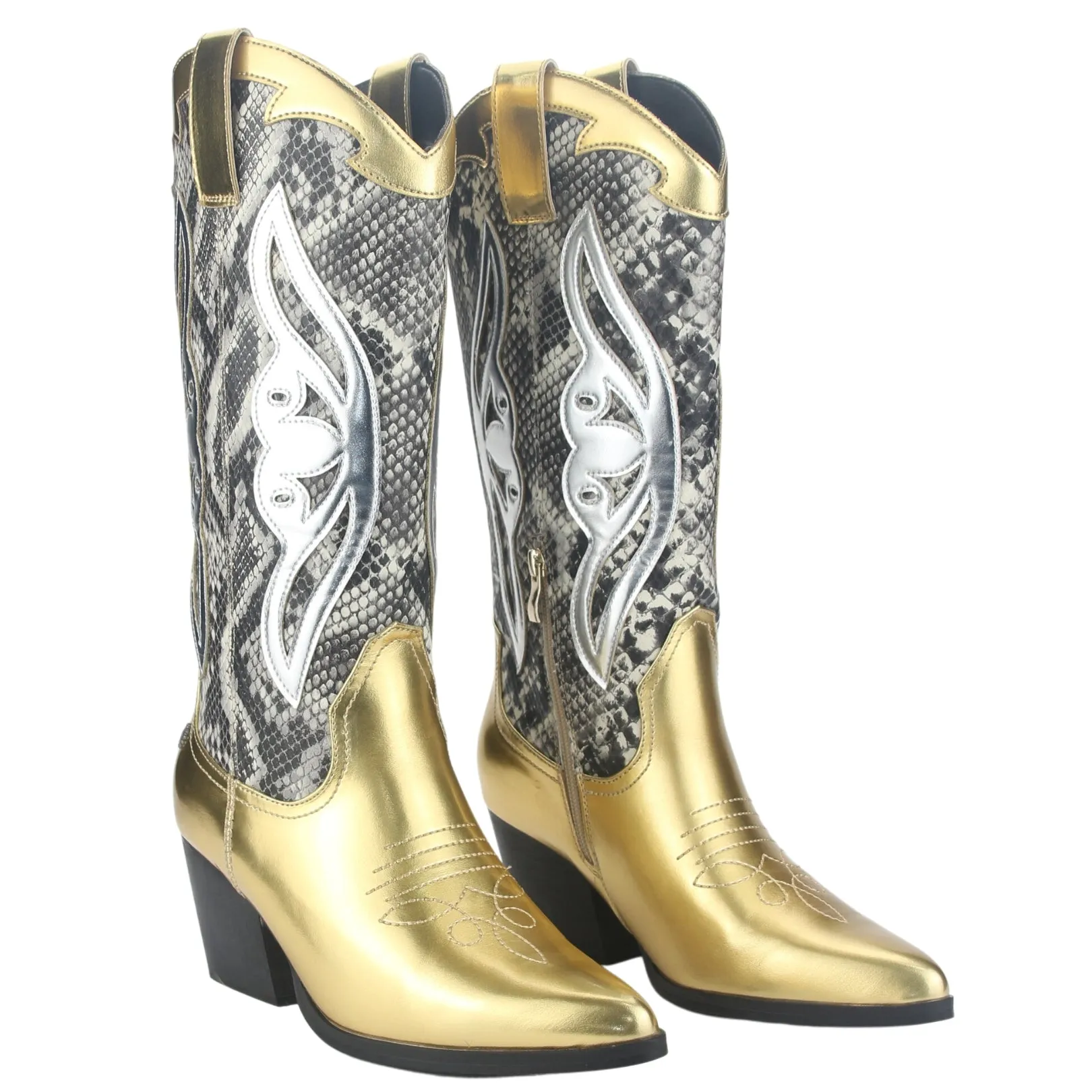 Bota Chalada Mujer Westnew-1 Dorado Casual