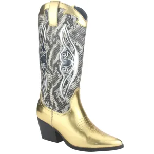 Bota Chalada Mujer Westnew-1 Dorado Casual