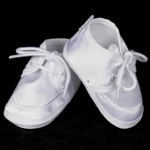 Boys White Satin Bootie  BT-10