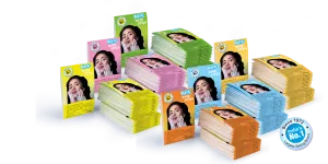 Bufin Assorted Paper Soap Strips Booklets For Travelling Hand Wash/Face Wash (12 Pkts 10 Each)