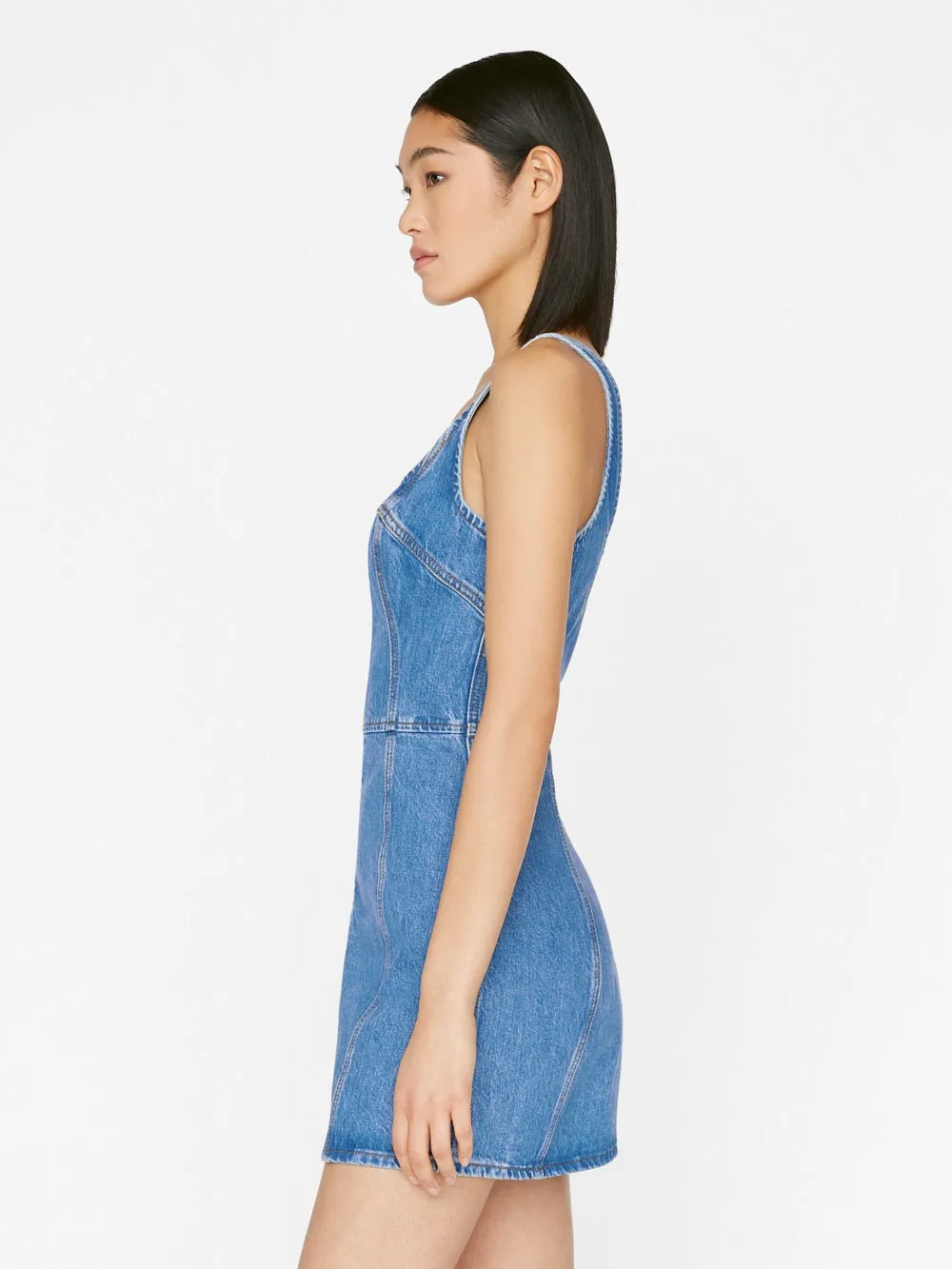 Bustier denim dress