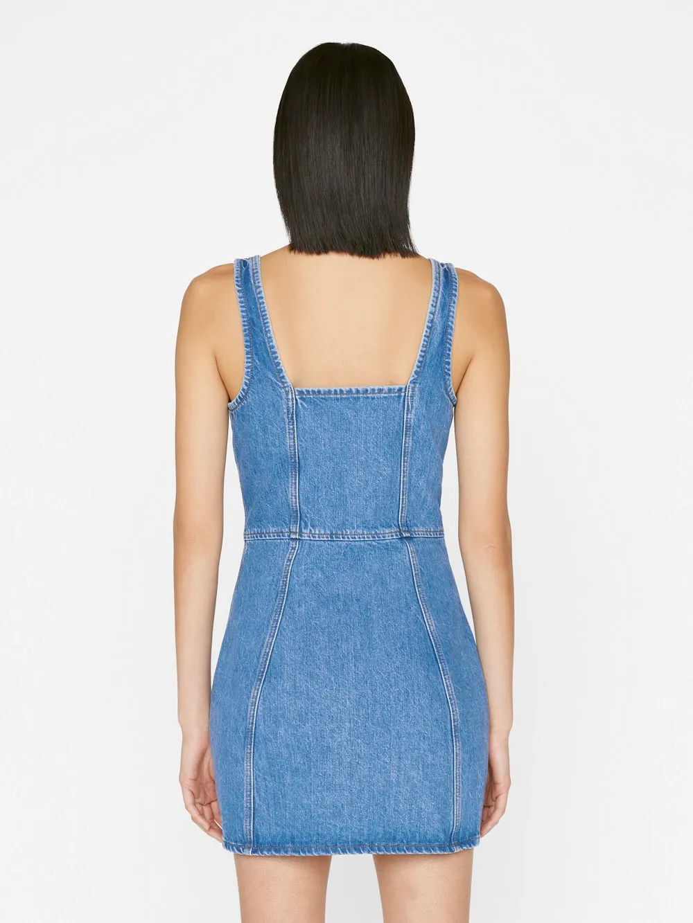 Bustier denim dress