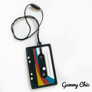 Cassette Tape Sensory Chew Pendant