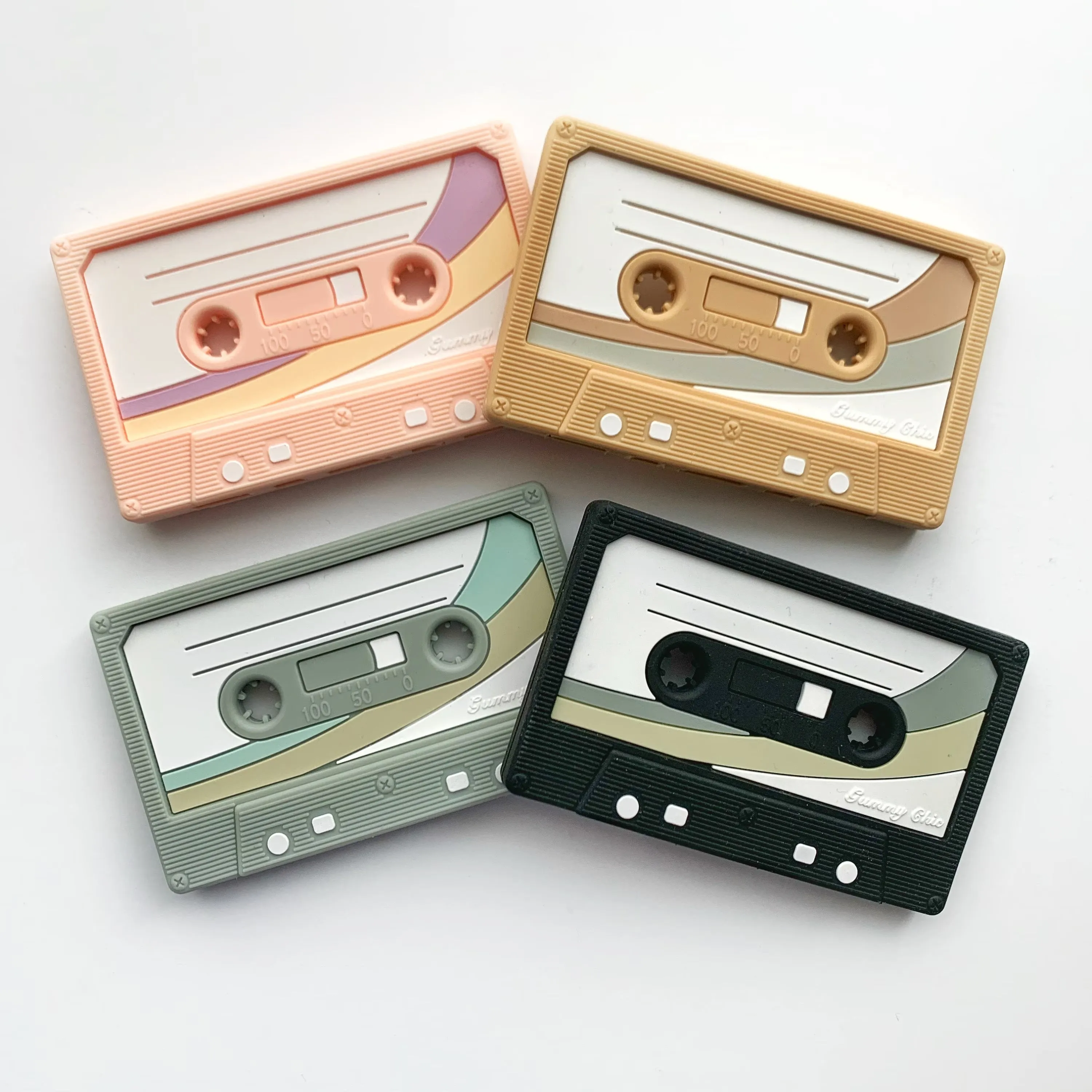 Cassette Tape Sensory Chew Pendant