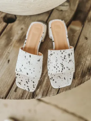 Claudia White Fur Sandal