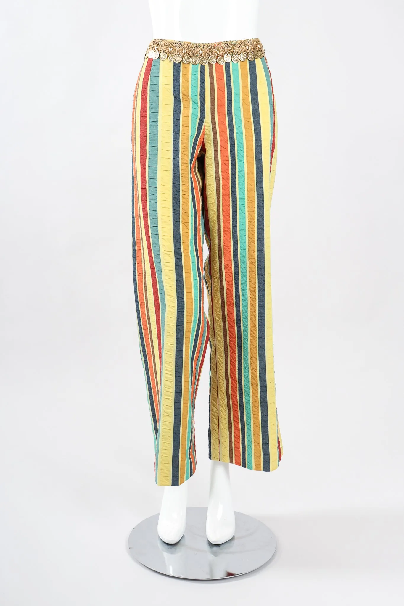 Coin Fringe Crop Top & Pant Set