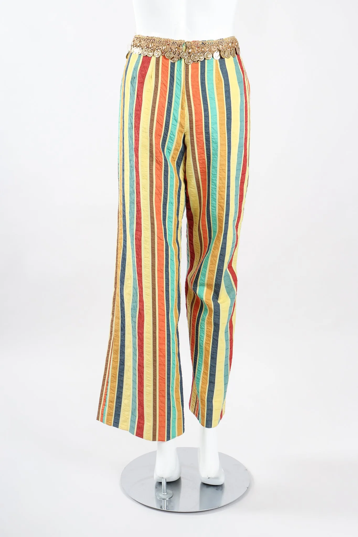 Coin Fringe Crop Top & Pant Set