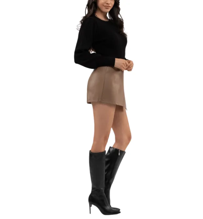 Countess Ribbed Balloon Sleeve Sweater
