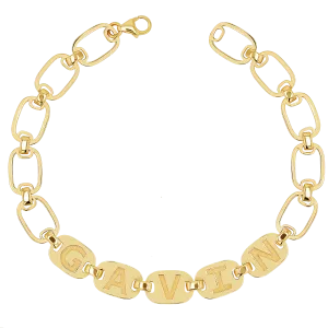 Custom Chain Link Name Bracelet