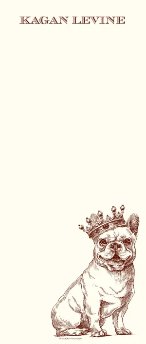 Customizable Royal French Bulldog Long Pad 3-Pack