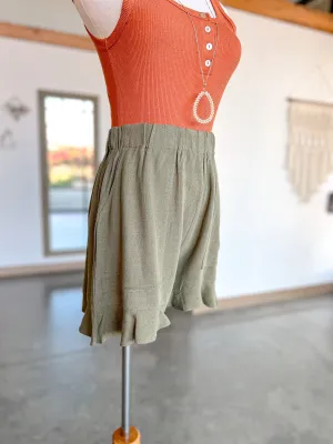 Dahlia Shorts- Olive