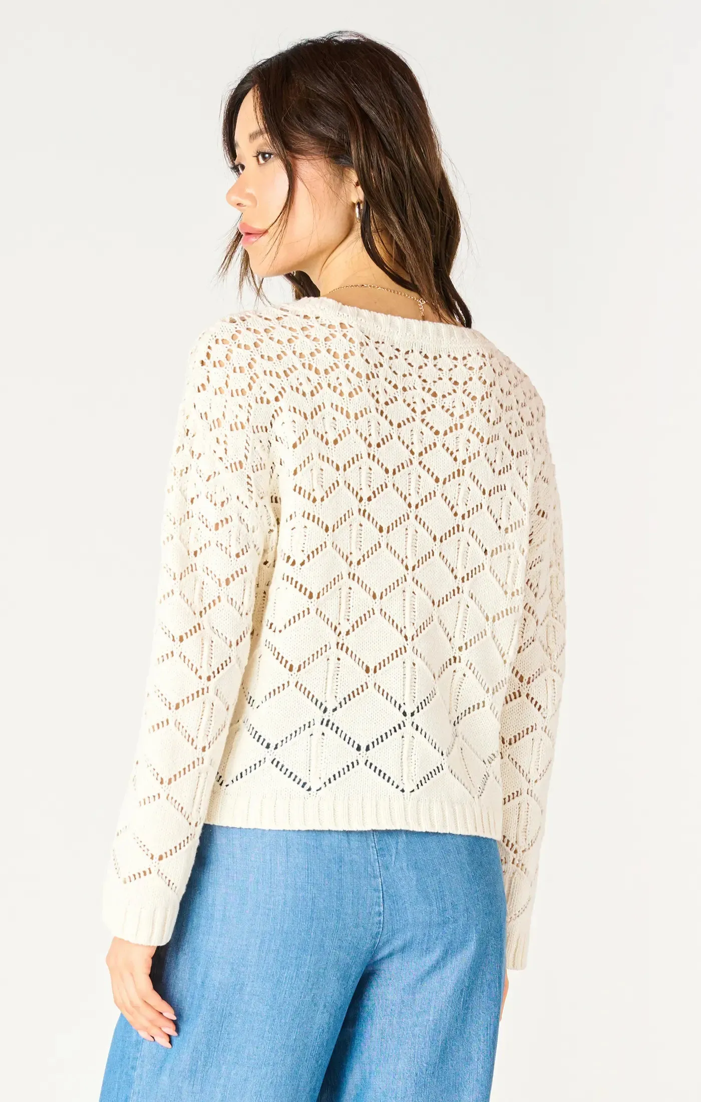 Dex Crochet Crew Neck Sweater
