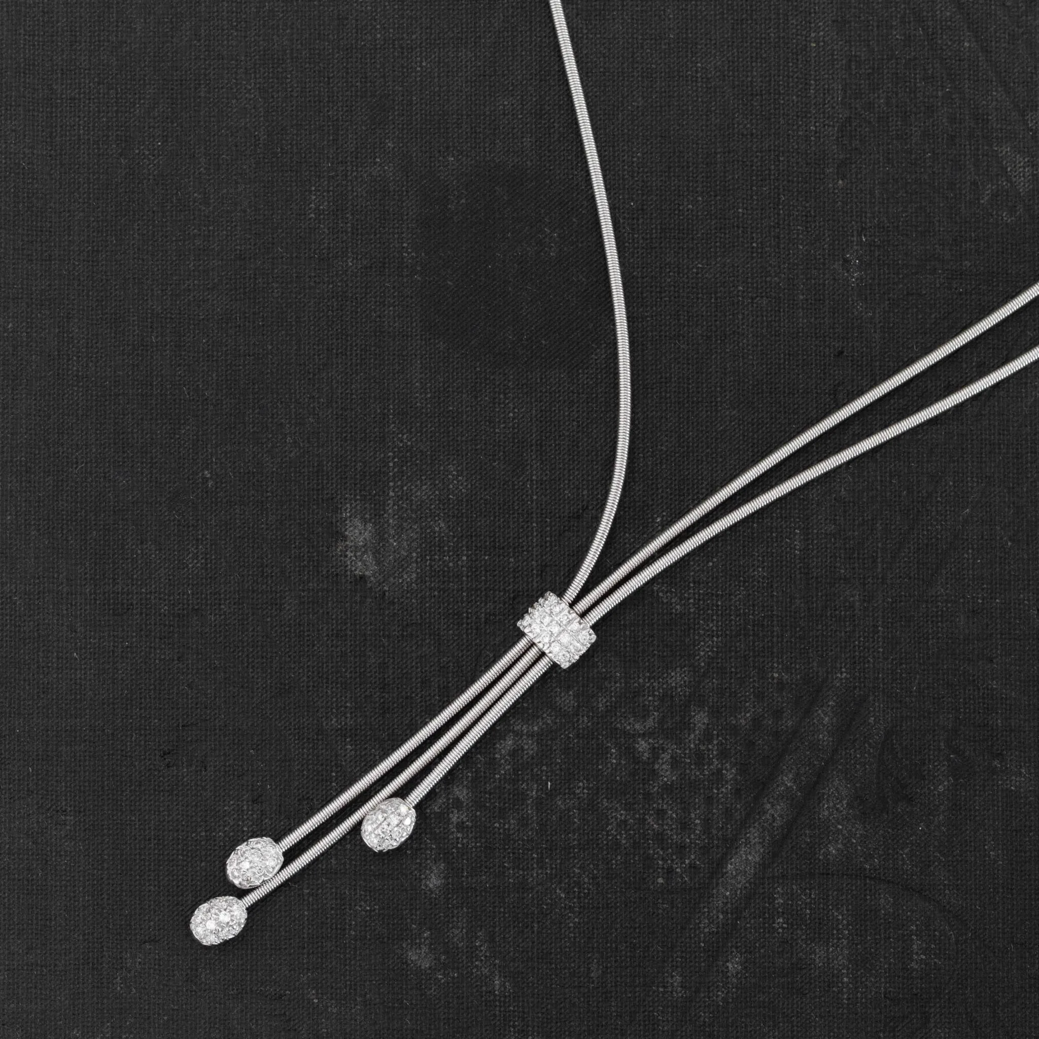 Diamond Lavaliere Necklace by Marco Bicego