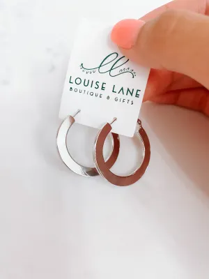 Dipped Flat Hoops