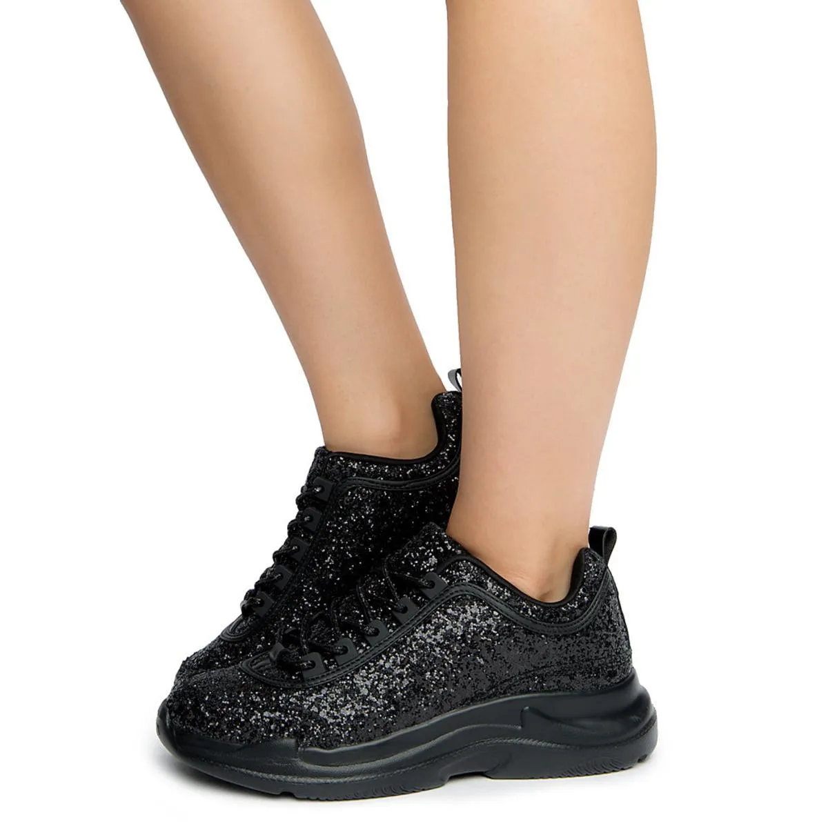 Eddy Sneakers BLACK GLITTER