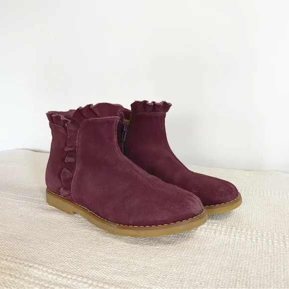 Elephantito Kids' Ruffle Ankle Booties Girls size 4