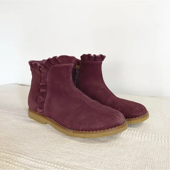 Elephantito Kids' Ruffle Ankle Booties Girls size 4