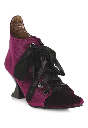 Ellie 301-CORDELIA 3" Heel Women's Velvet Witch Bootie