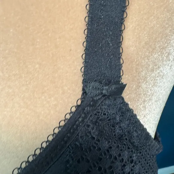 Elomi Charley Spacer Tshirt Black Lace Bra 34I NWT