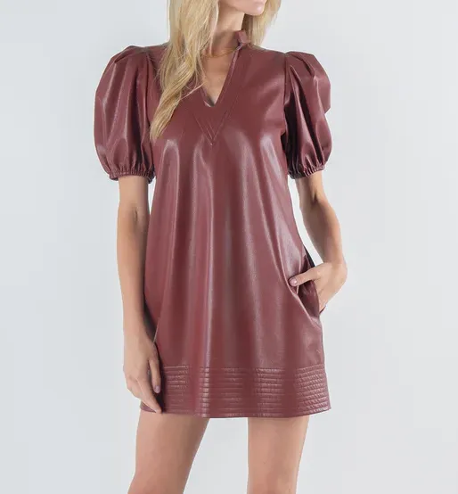Emily McCarthy Hampton Mini Dress - Fired Brick - Size XXS