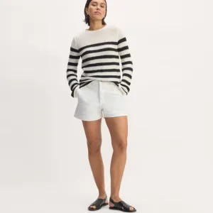 Everlane The Organic Way-Highe ShortieShort White Sz 4 NWT Modern Coastal Chic